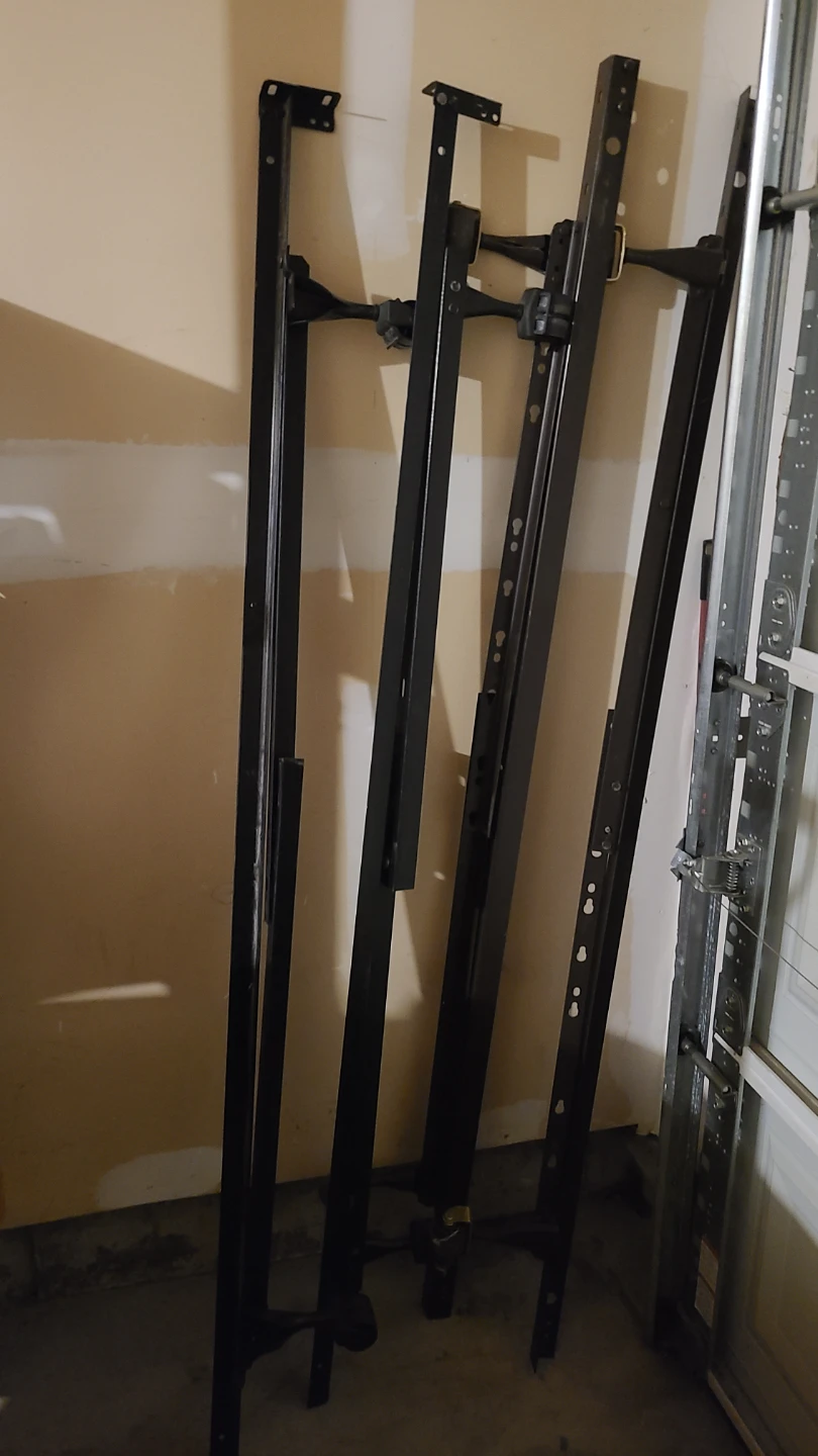 Adjustable Metal Bed Frame with Wheels ( Twin / Full / Queen)