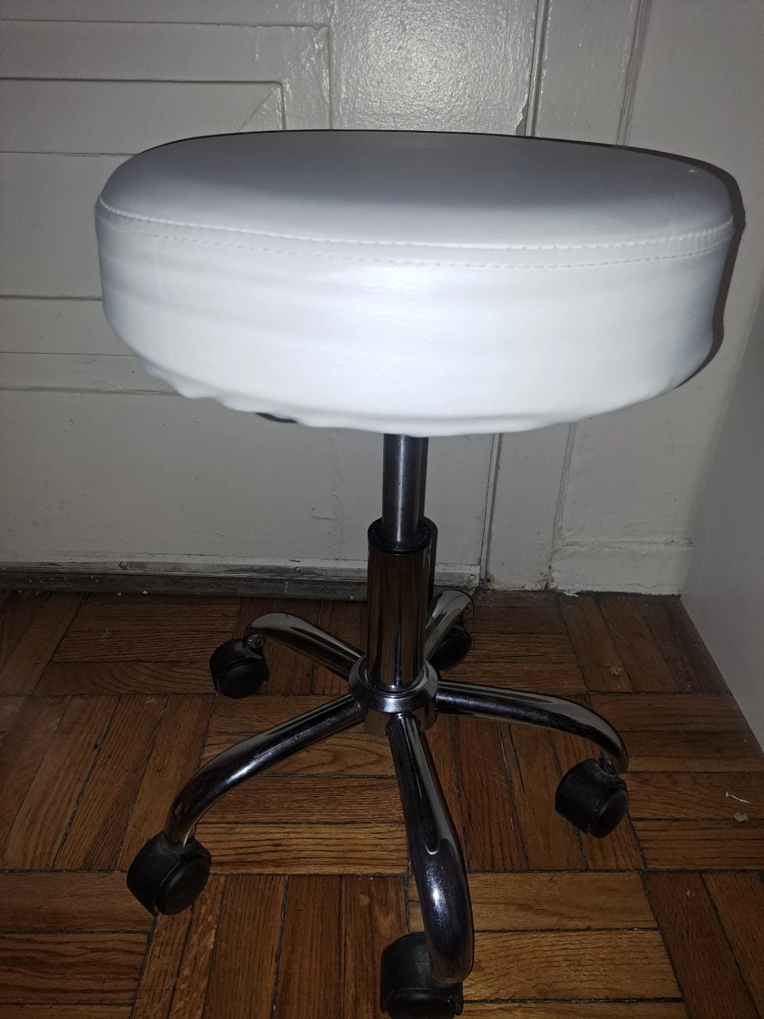 Round stool - white - photo 3