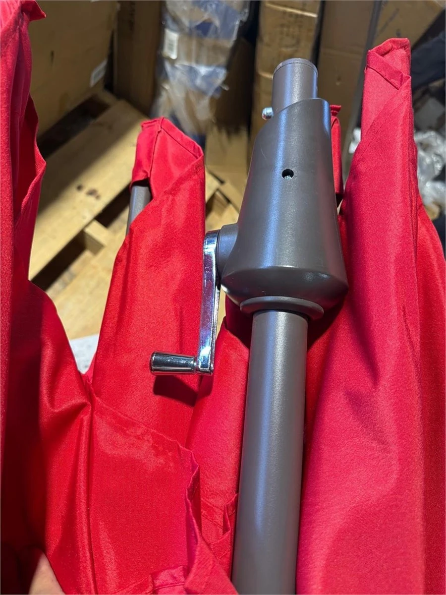 Red Rectangular Patio Umbrella - photo 2