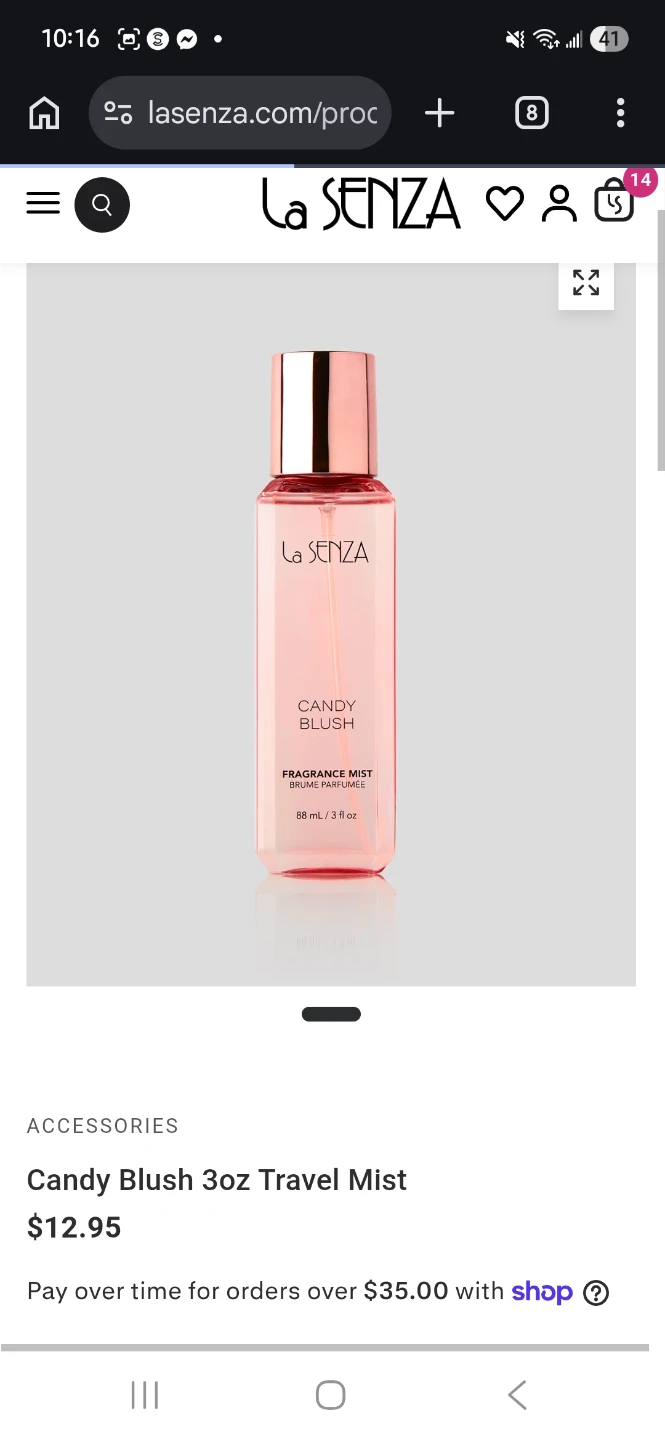 La Senza Candy Blush Fragrance Mist