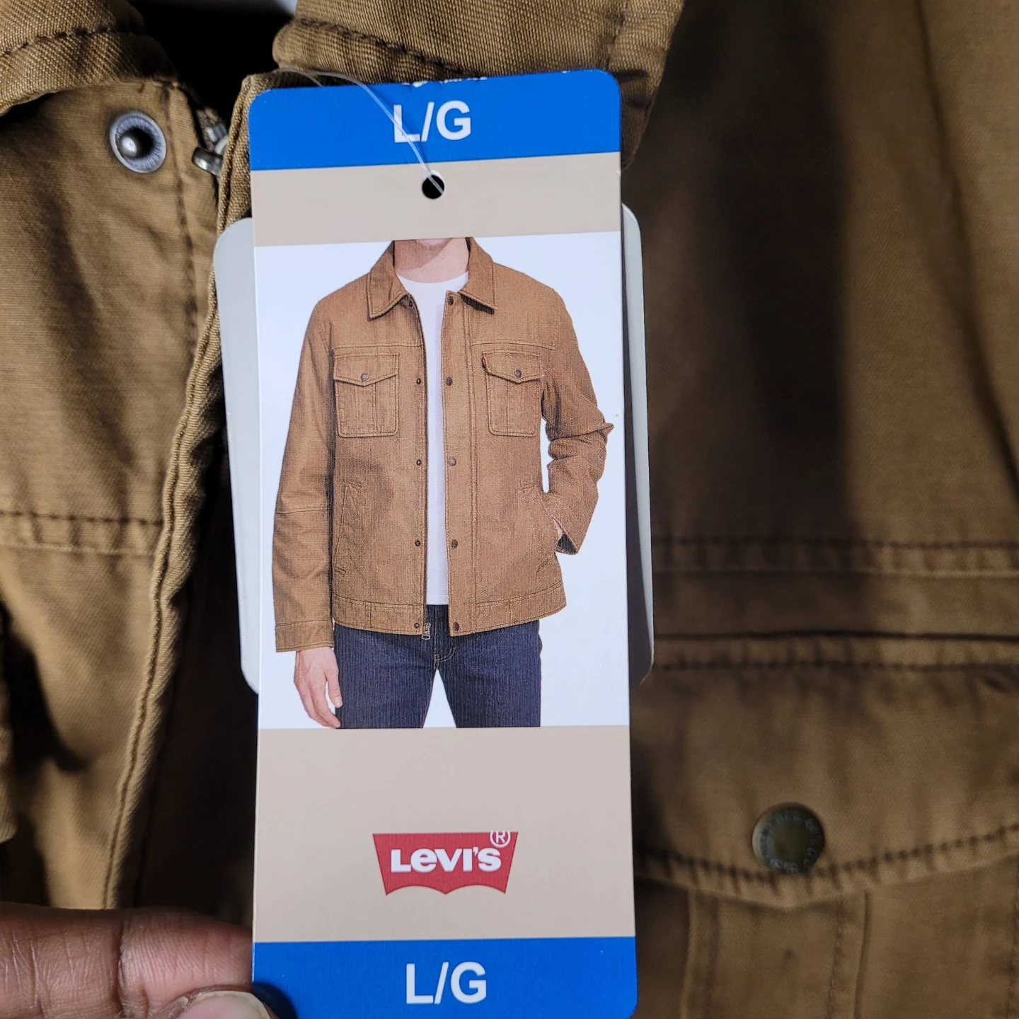 Levi's Canvas Trucker Jacket - Brown - photo 4