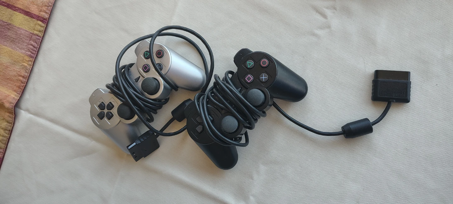 Two PlayStation 2 Wired Controllers