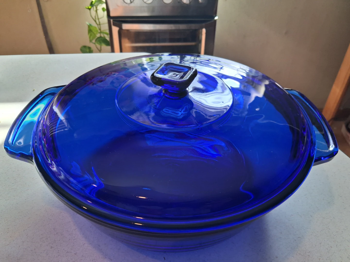 Anchor Hocking Cobalt Blue Glass Casserole Dish - photo 2