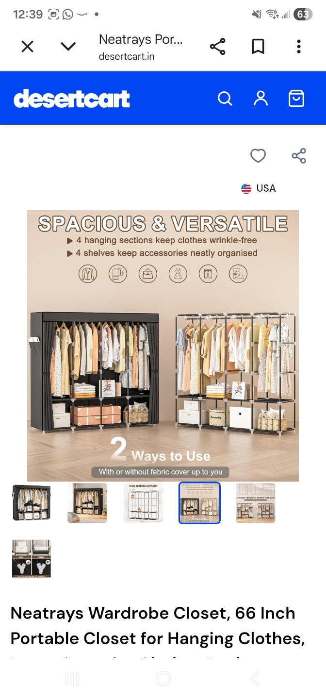 Neatrays Portable Wardrobe Closet - photo 2