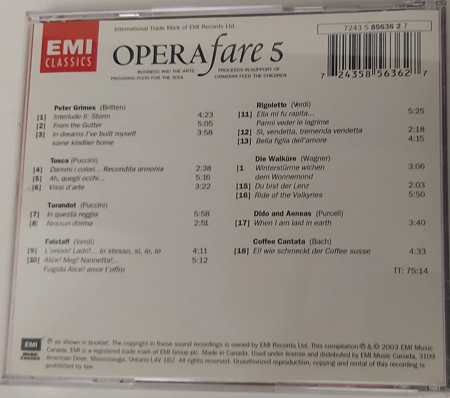 Opera Fare 5 Classical Music CD - photo 2