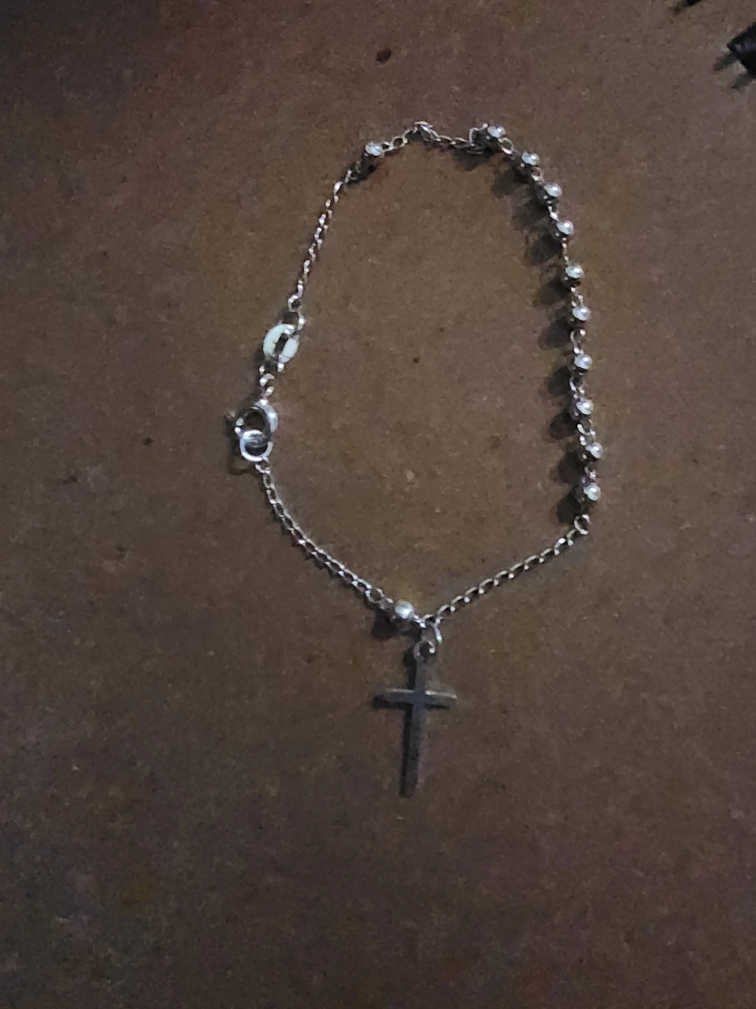 Silver rosario decade braclet - photo 2