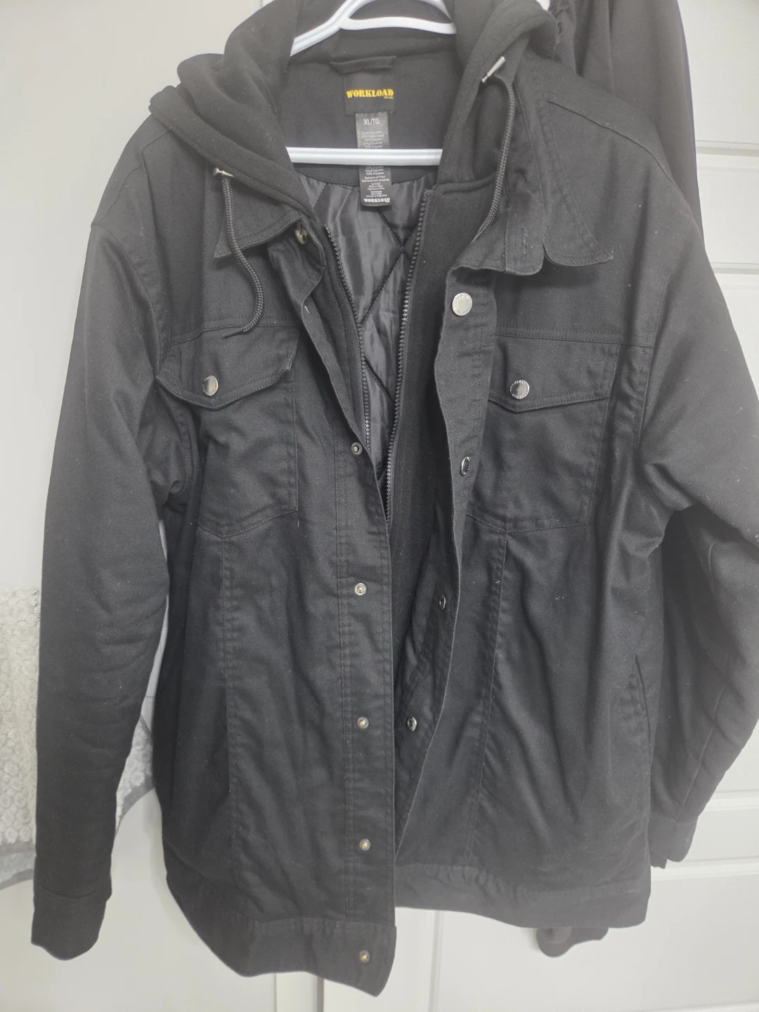 Workload Black Hooded Jacket - XL - photo 3
