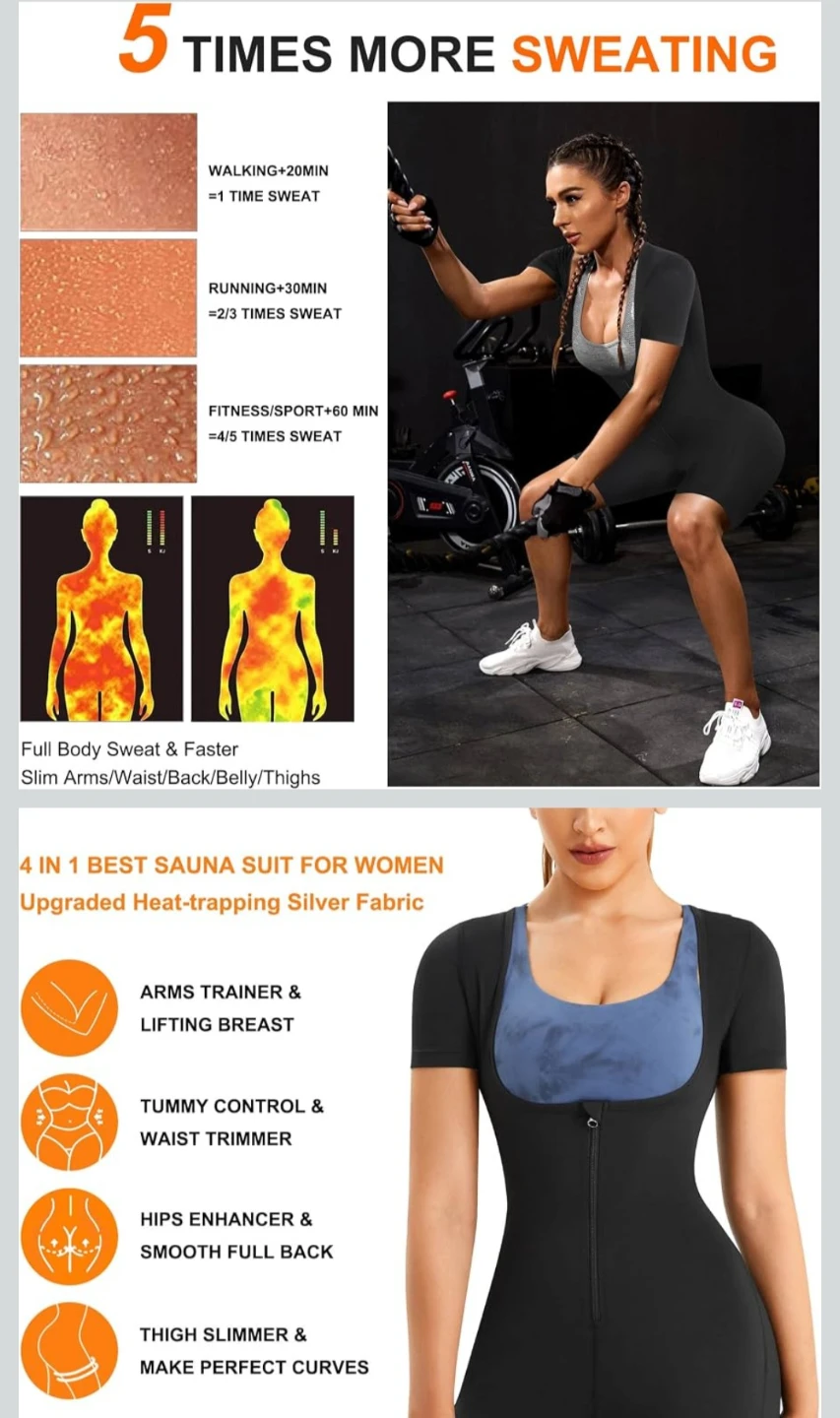 New 3XL Women's Sauna Sweat Active Shaper - photo 2