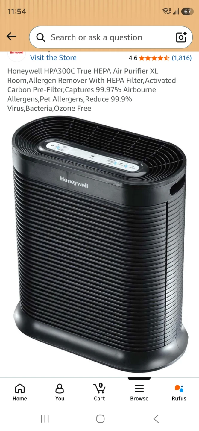 Honeywell HPA300C True HEPA Air Purifier - photo 5