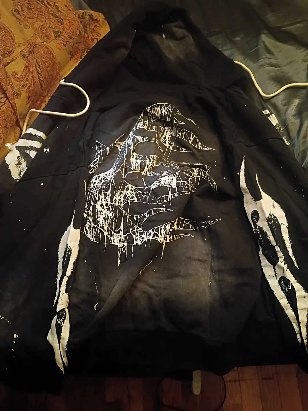 Hellstar xl Black Full Zip Hoodie Graphic Print nfc verified - photo 2