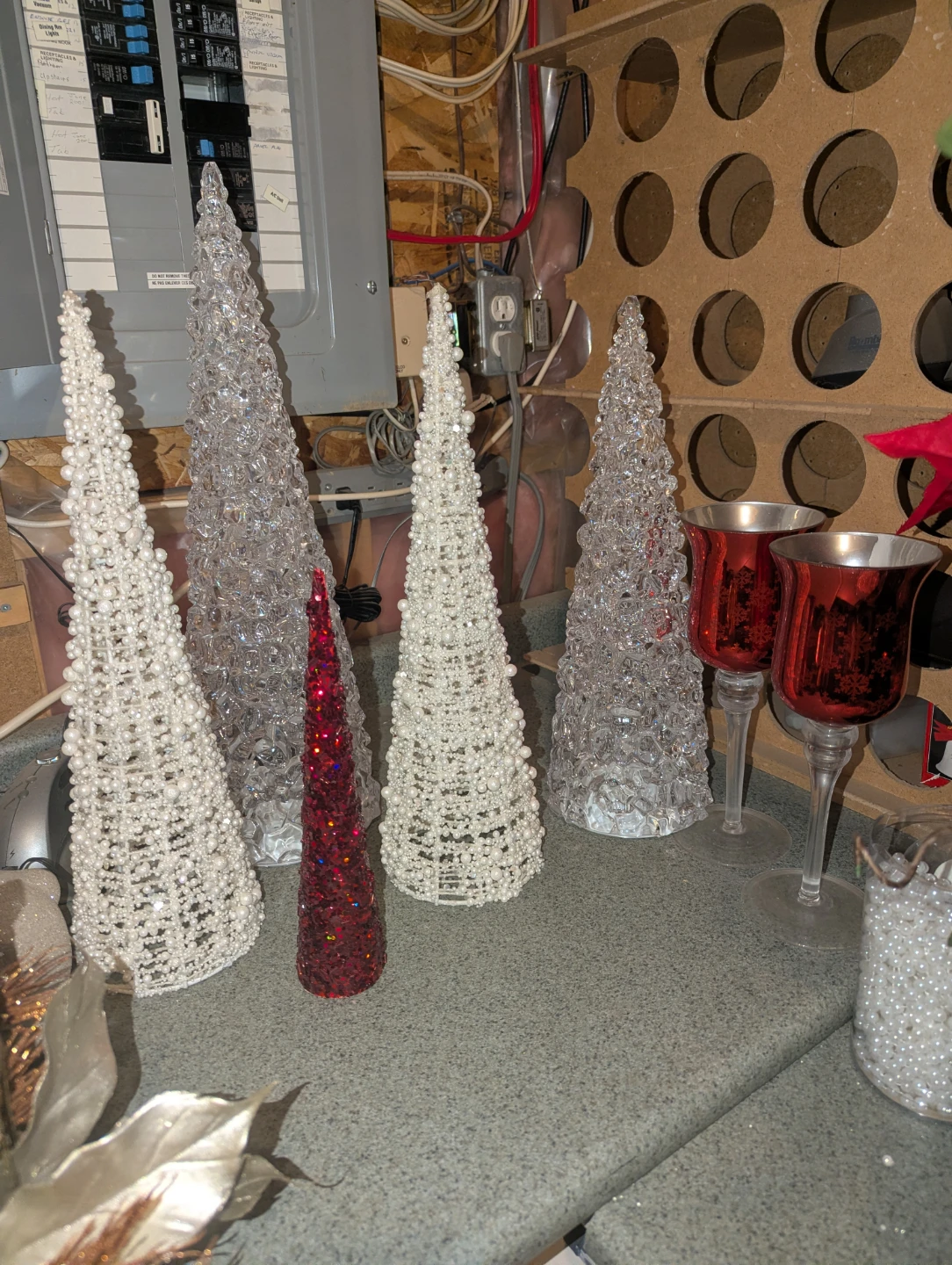 Assorted Decorative Christmas Trees different prices