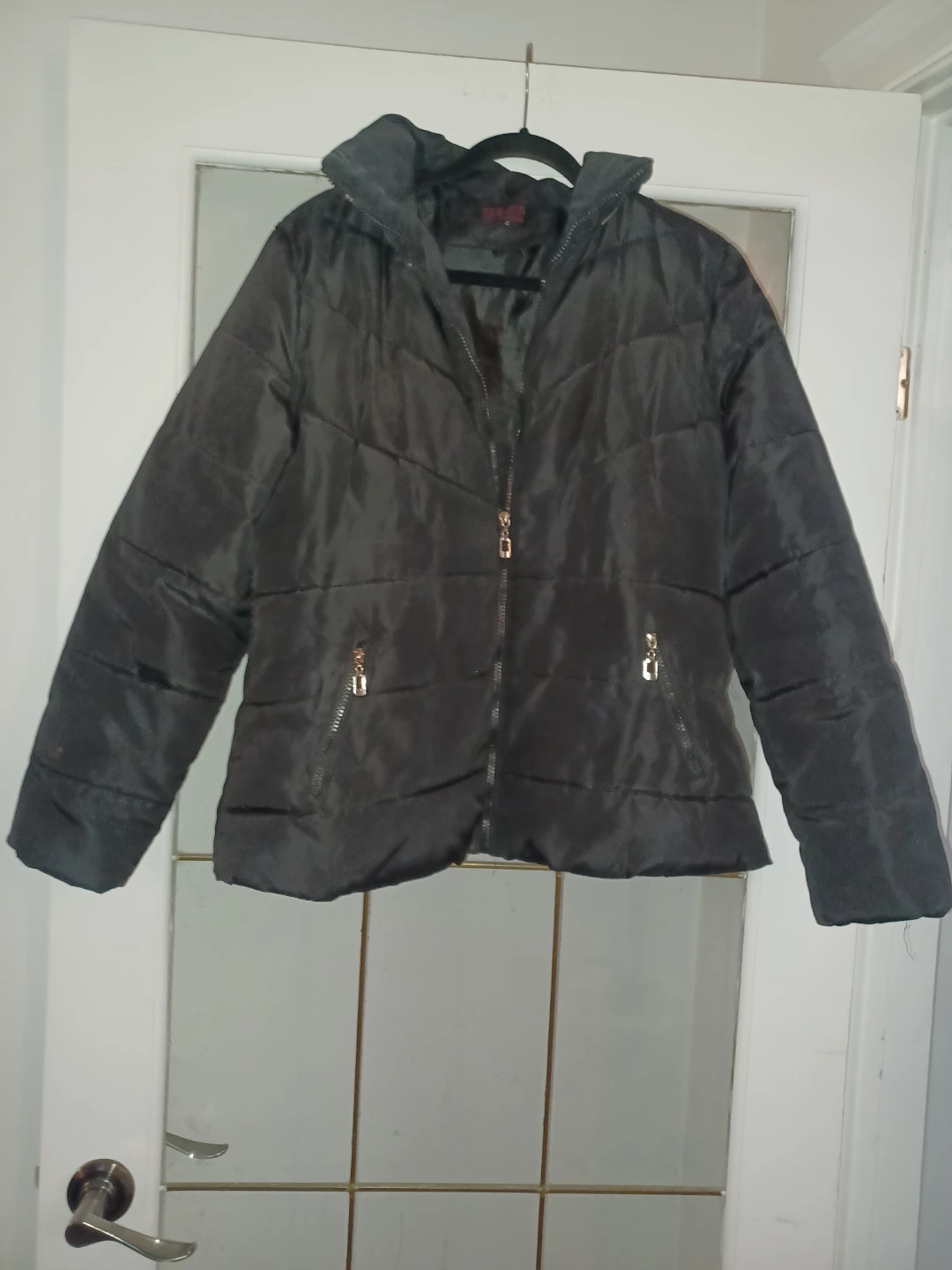 Black Quilted Winter Jacket