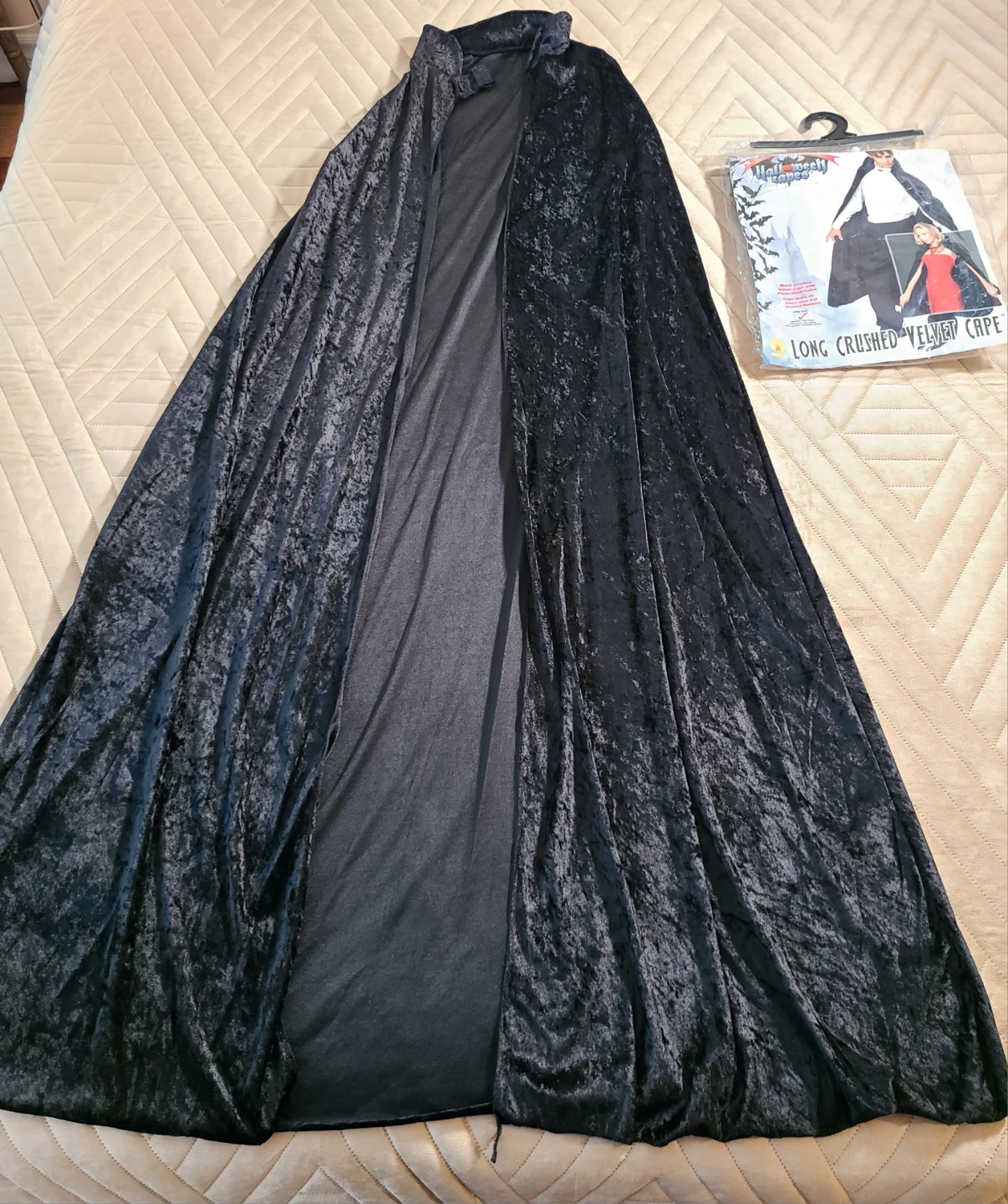 Halloween Costume Long Crushed Velvet Cape - photo 2