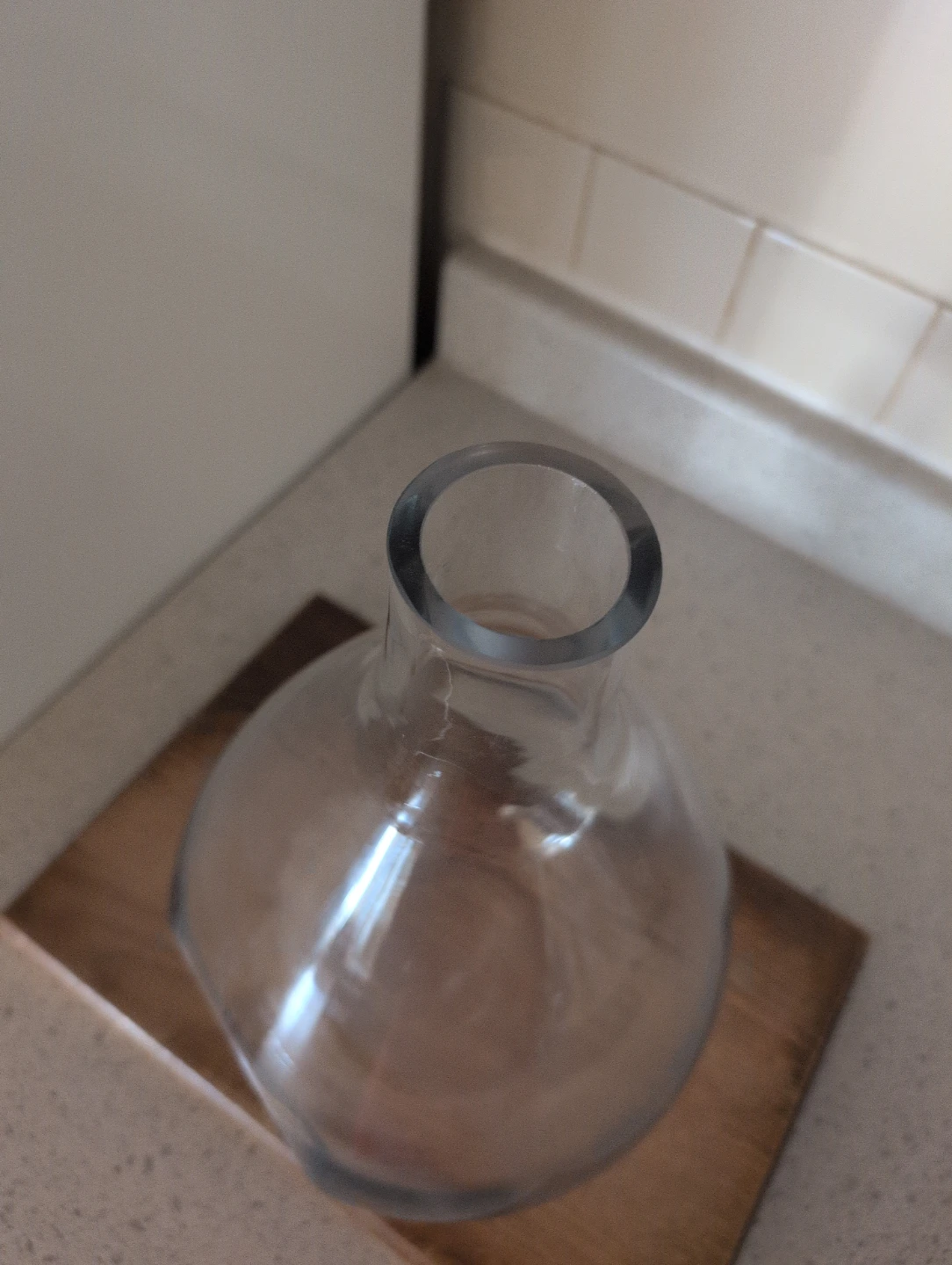 Clear Glass Decorative Vase - photo 4