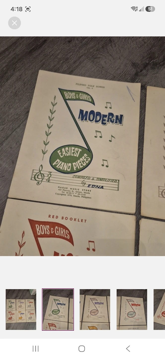Modern Easiest Piano Pieces Booklets - Vintage Piano Sheets 1971 - photo 2