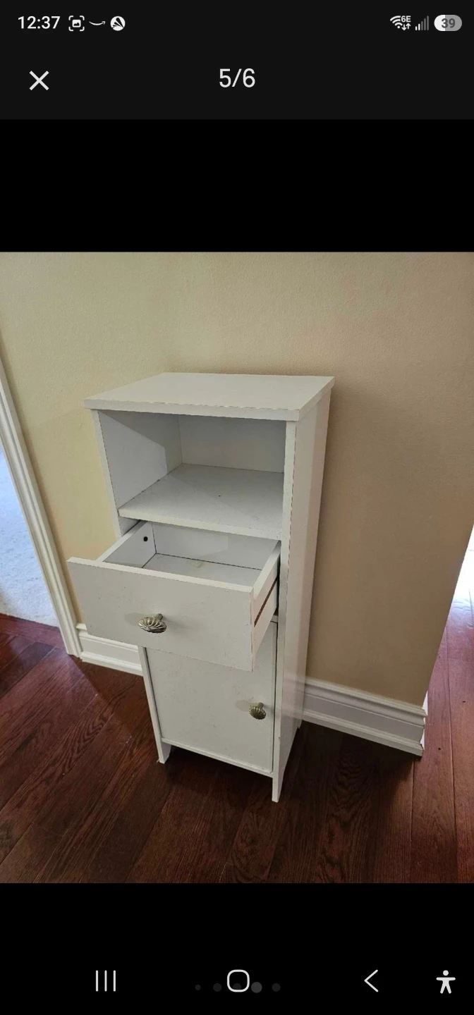 White storage cabinet - photo 3