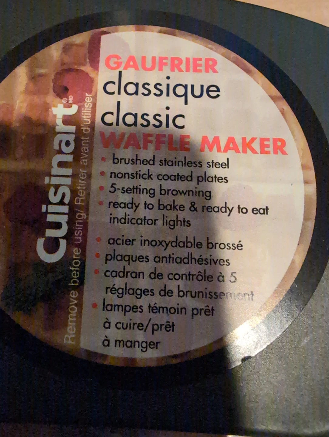 Cuisinart Classic Waffle Maker - photo 4