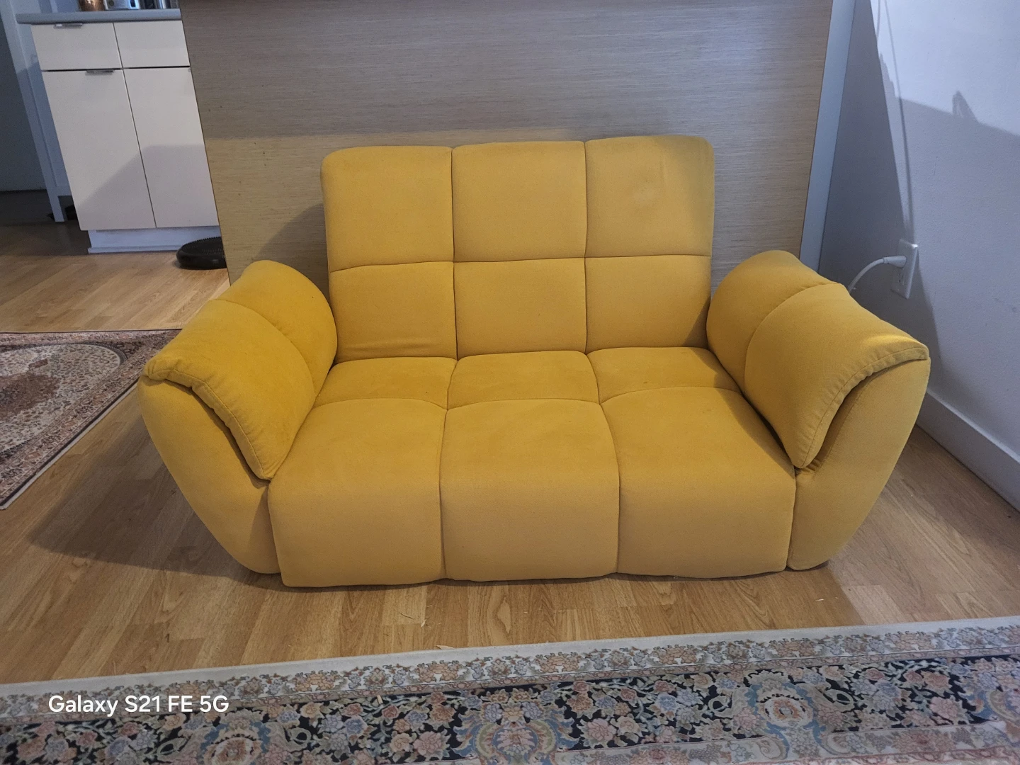 Yellow floor sofa - photo 2