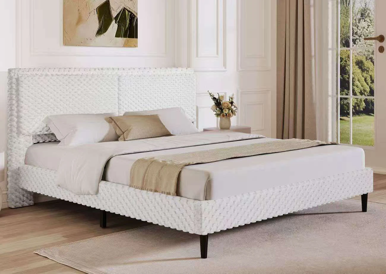 Free Brand new in box Queen size bed Bed Frame with Headboard - photo 4