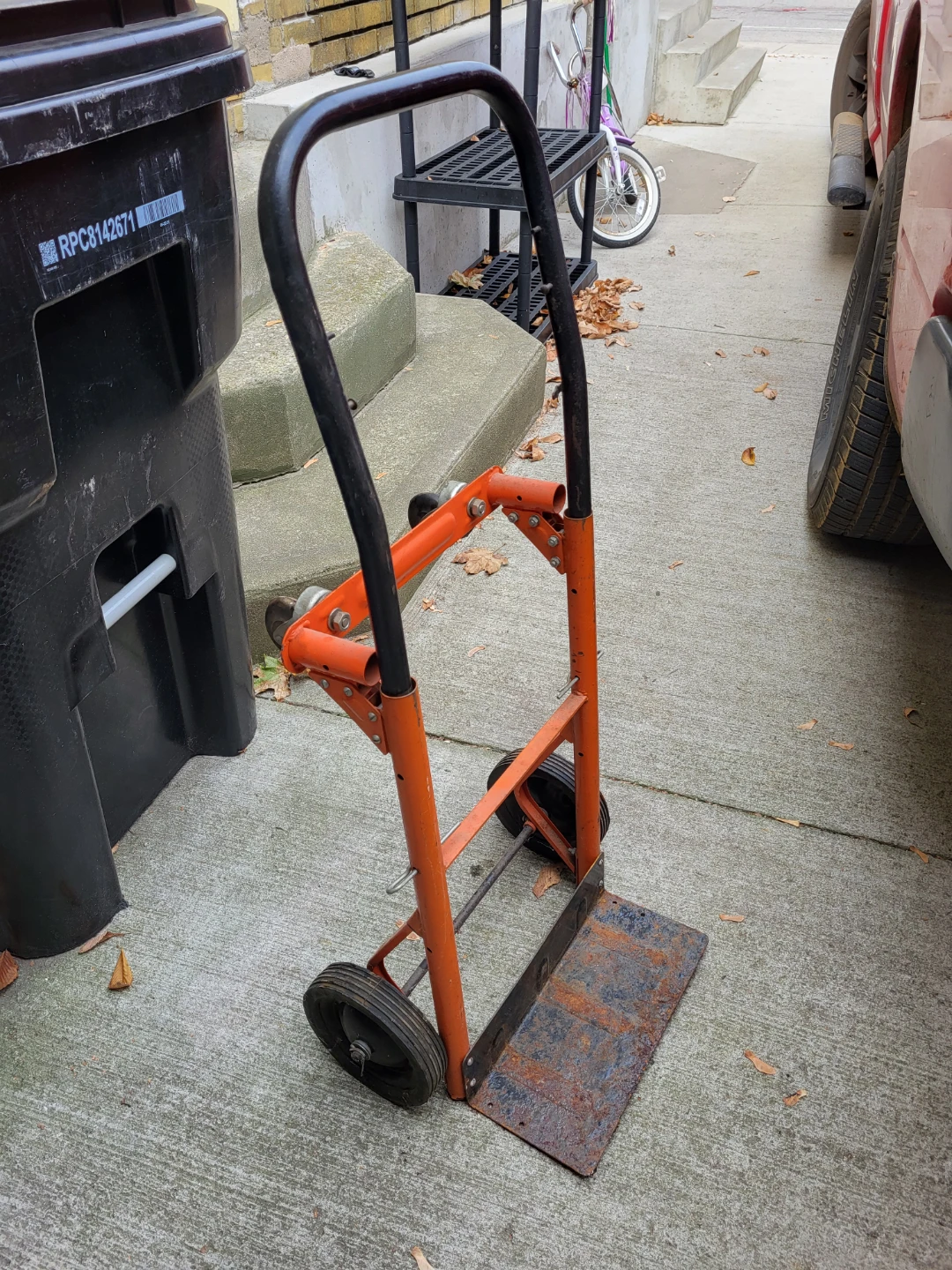 Orange Folding Hand Truck