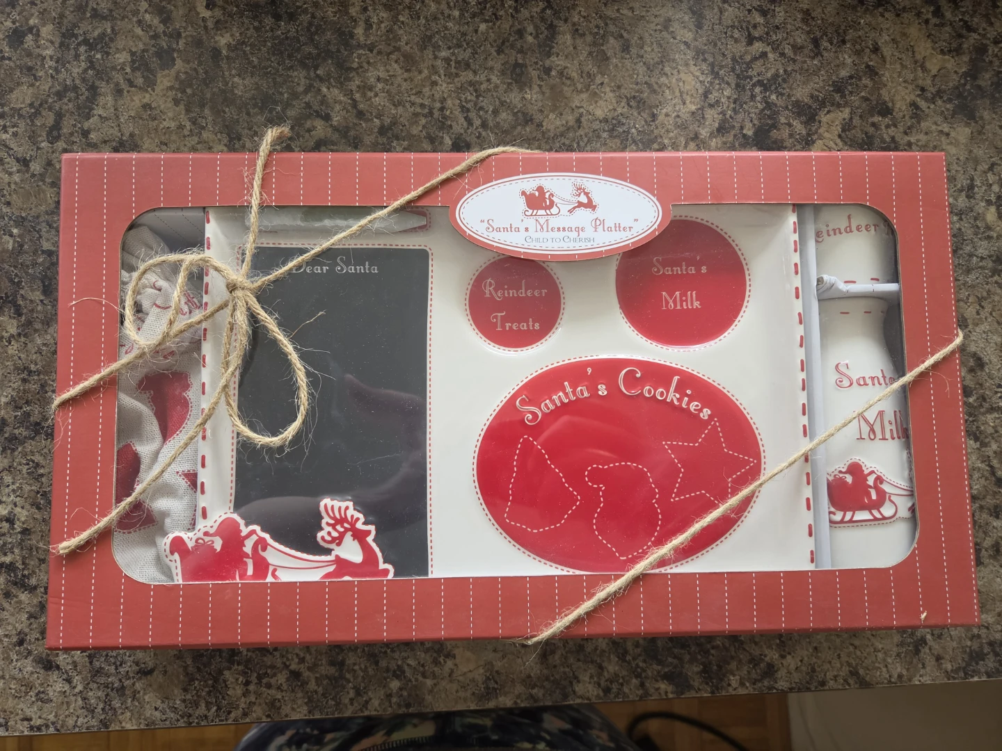 Children's Cherish Santa's Message Platter Set