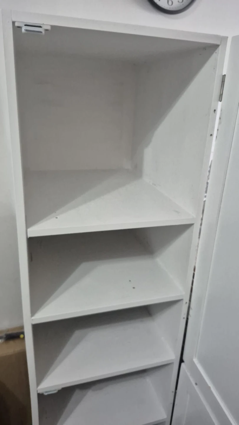 White tall storage cabinet - photo 4