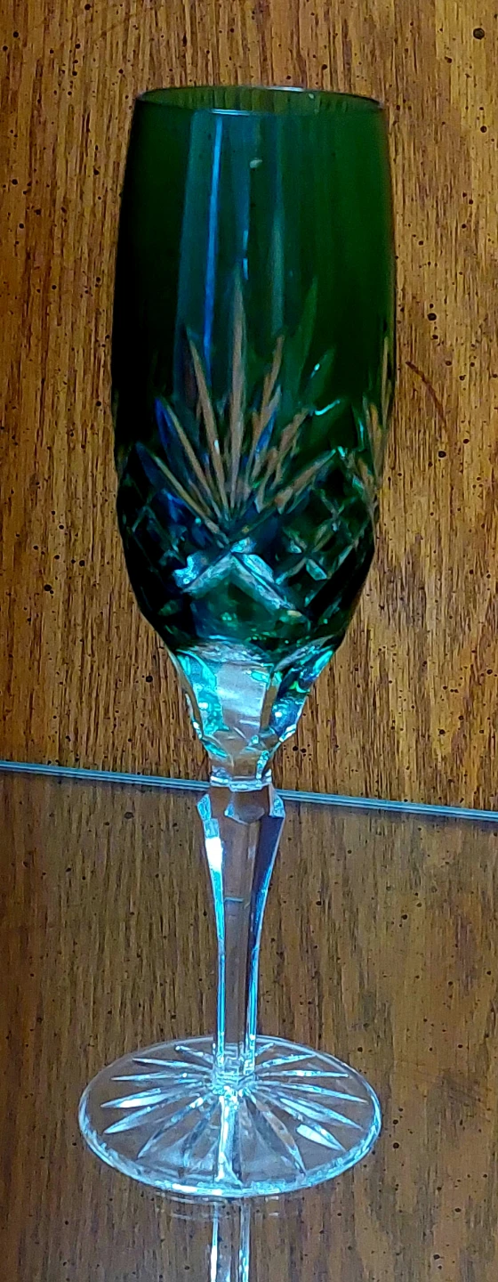 Ajka Caroline  Multi-Colored Crystal Champagne Flutes - photo 5