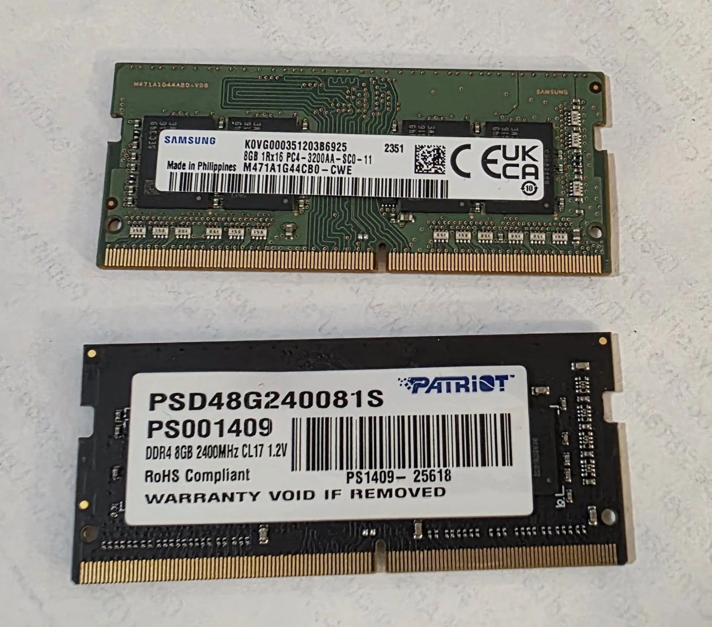 8GB DDR4 x 2 Sodimm Laptop RAM