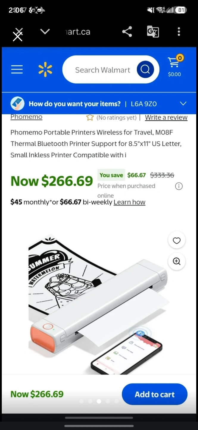 Phomemo M08F Portable Thermal Printer