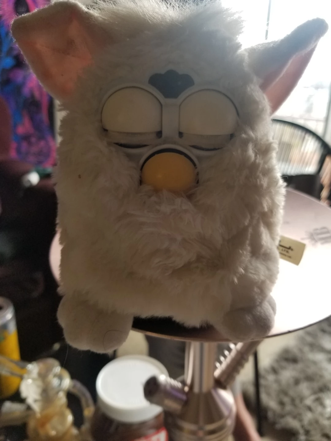 Vintage White Furby Toy