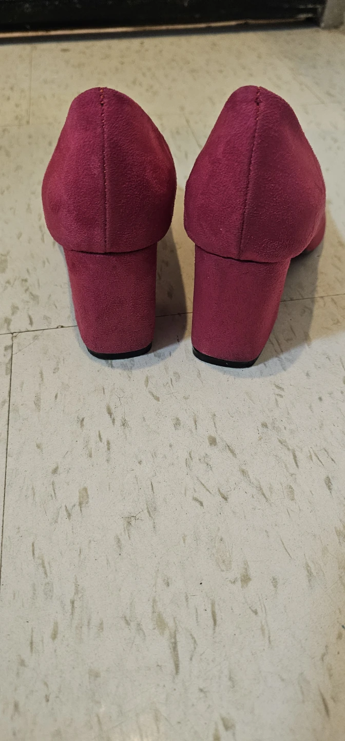Misha Pink Suede Block Heels - photo 4