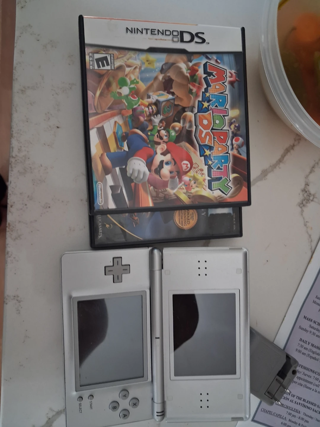 Nintendo DS lite Silver with Mario Party DS & starwars ll - photo 2