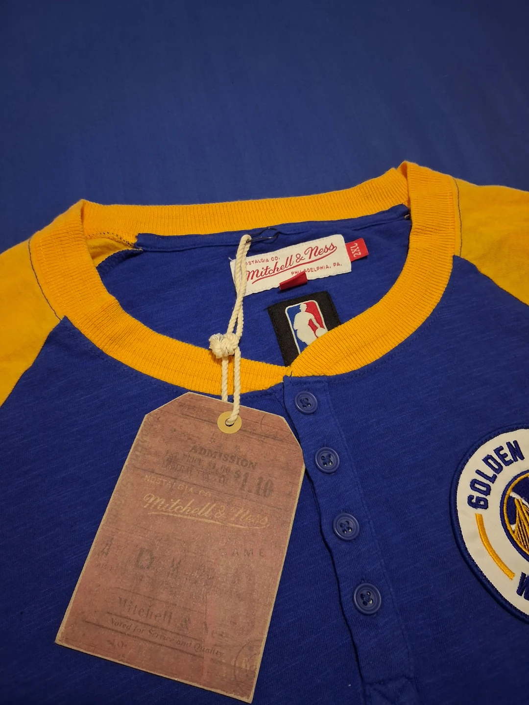 Mitchell & Ness Golden State Warriors Henley, 2XL - photo 2