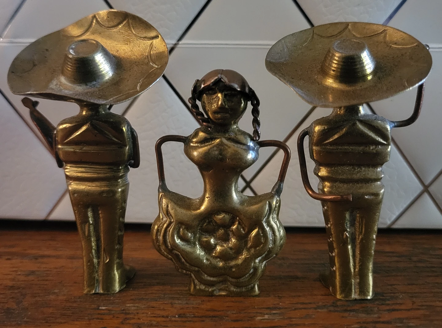 Vintage Brass Figurine Couple