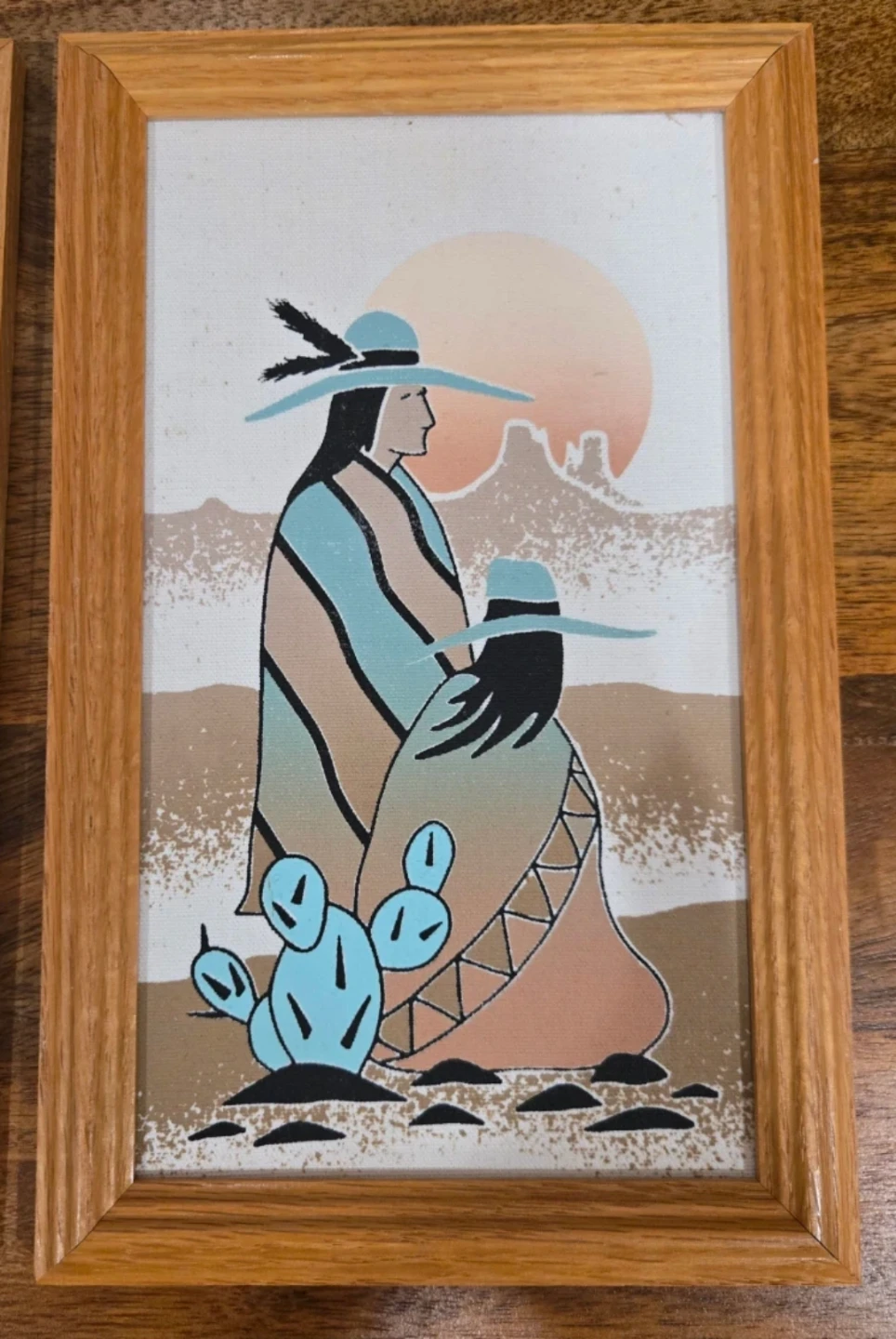 Southwestern Desert Style Framed Wall Art Set - photo 3