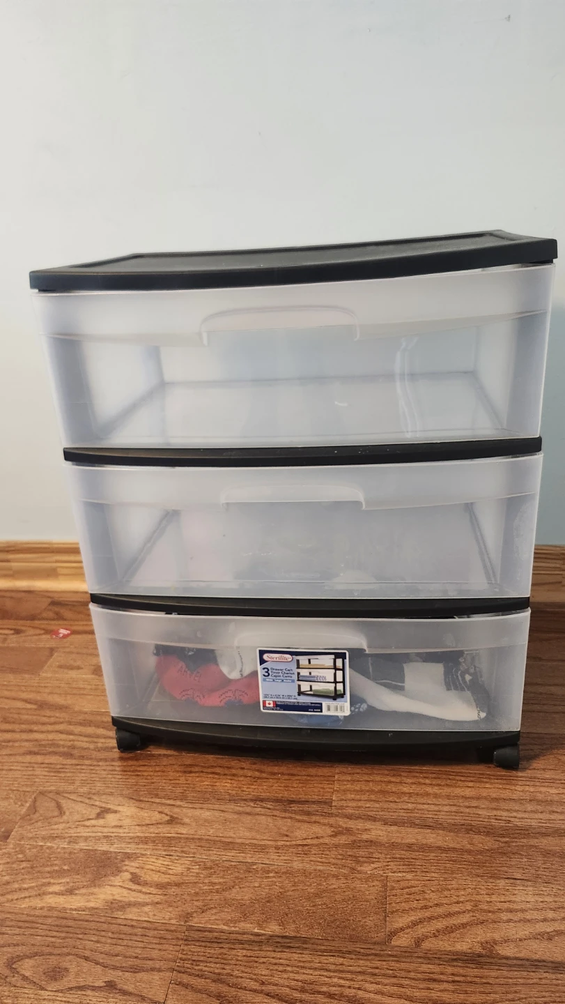 Sterilite 3-Drawer Rolling Cart