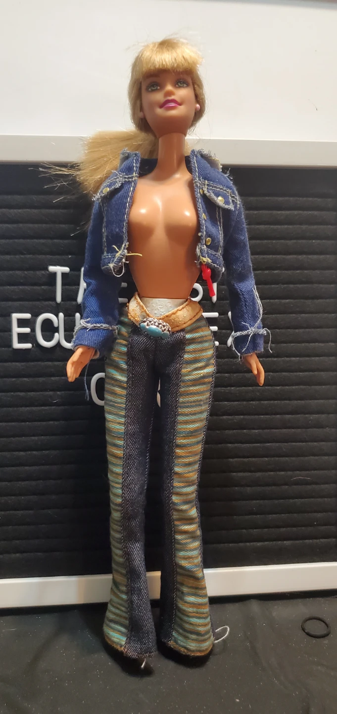 1966 Mattel Barbie Doll with Denim Outfit