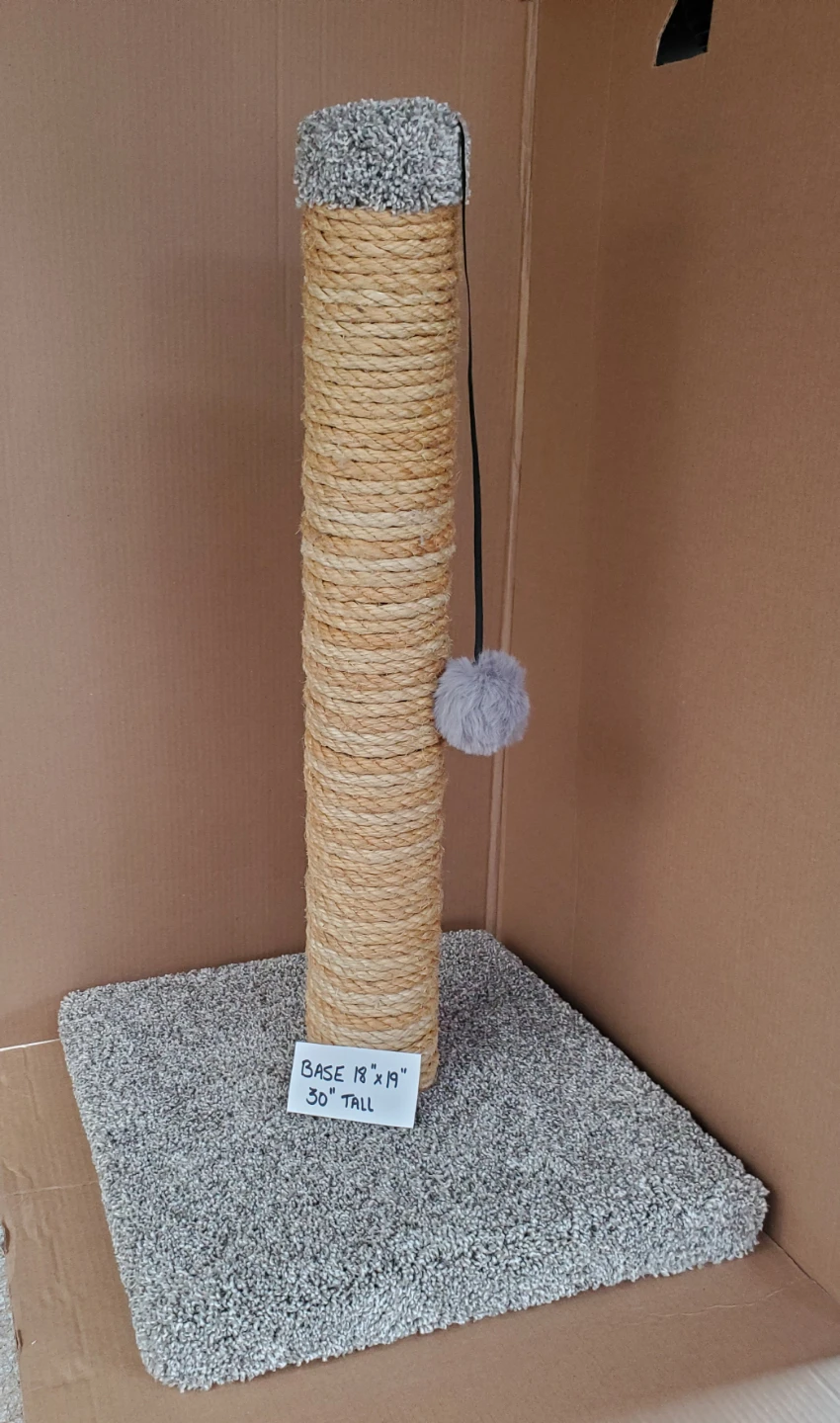 Cat Scratching wood Post