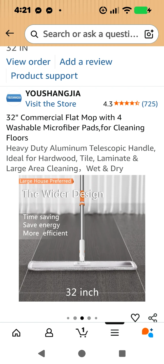 YOUSHANGJIA 32" Commercial Flat Mop - photo 2
