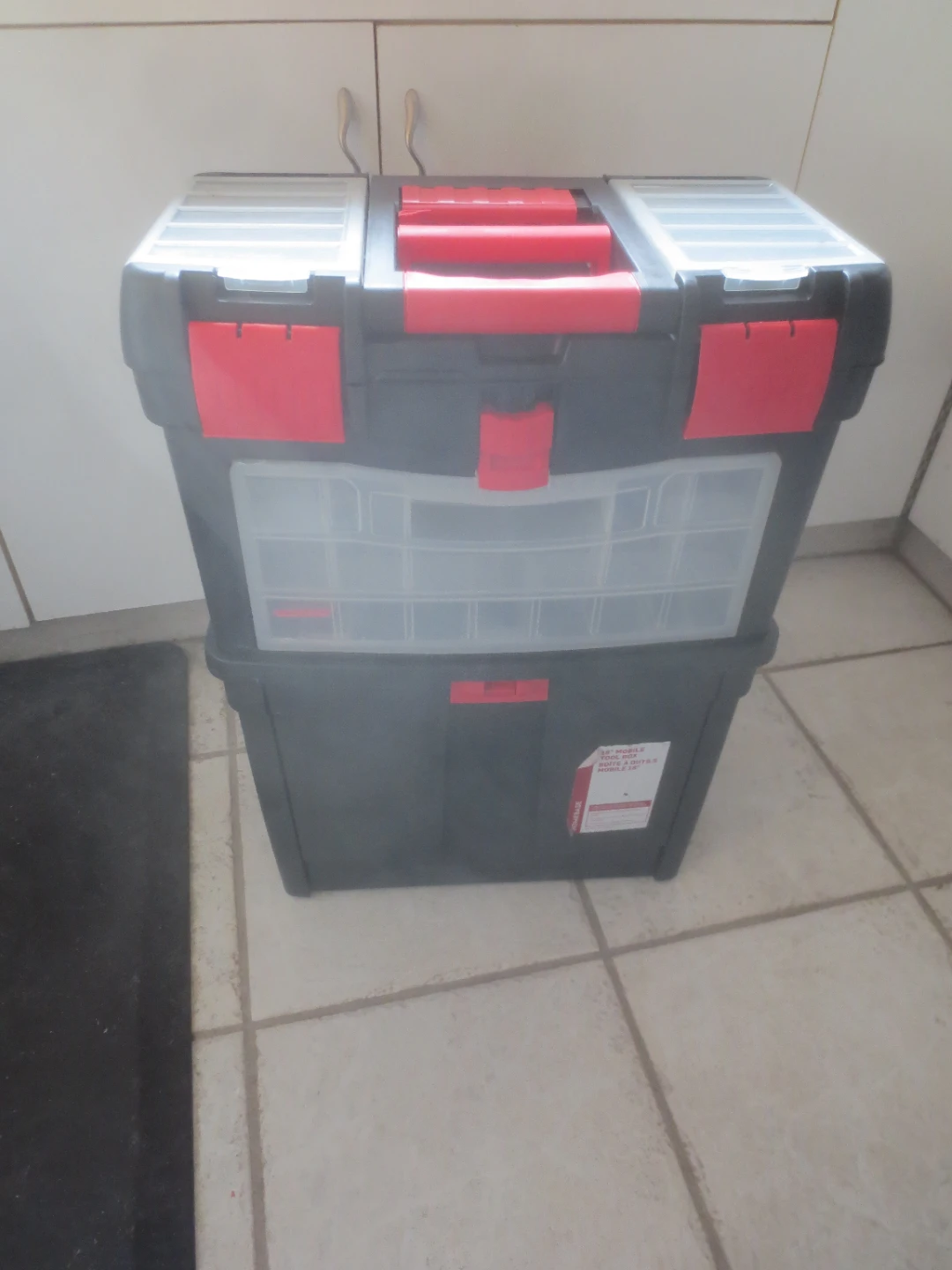 Brand New Homebase 18 Inch Mobile Multi Compartment Tool Box - photo 5