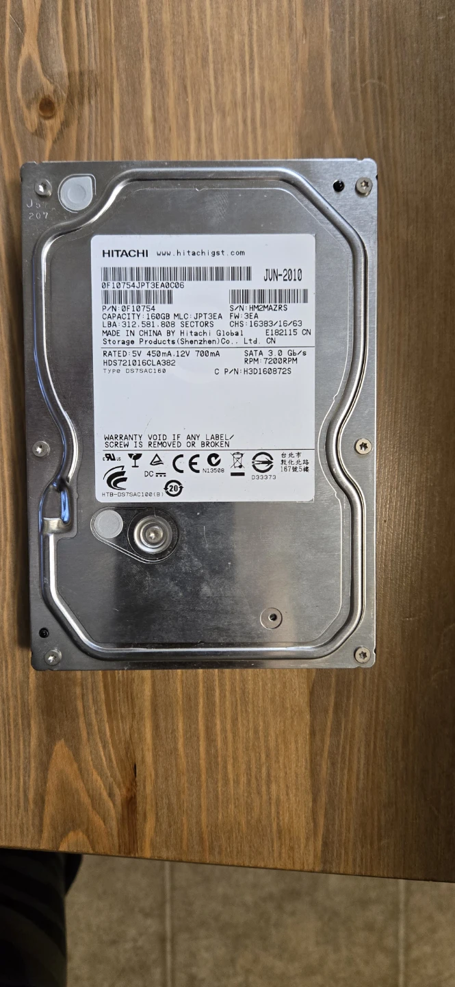 Hitachi 160GB Hard Drive