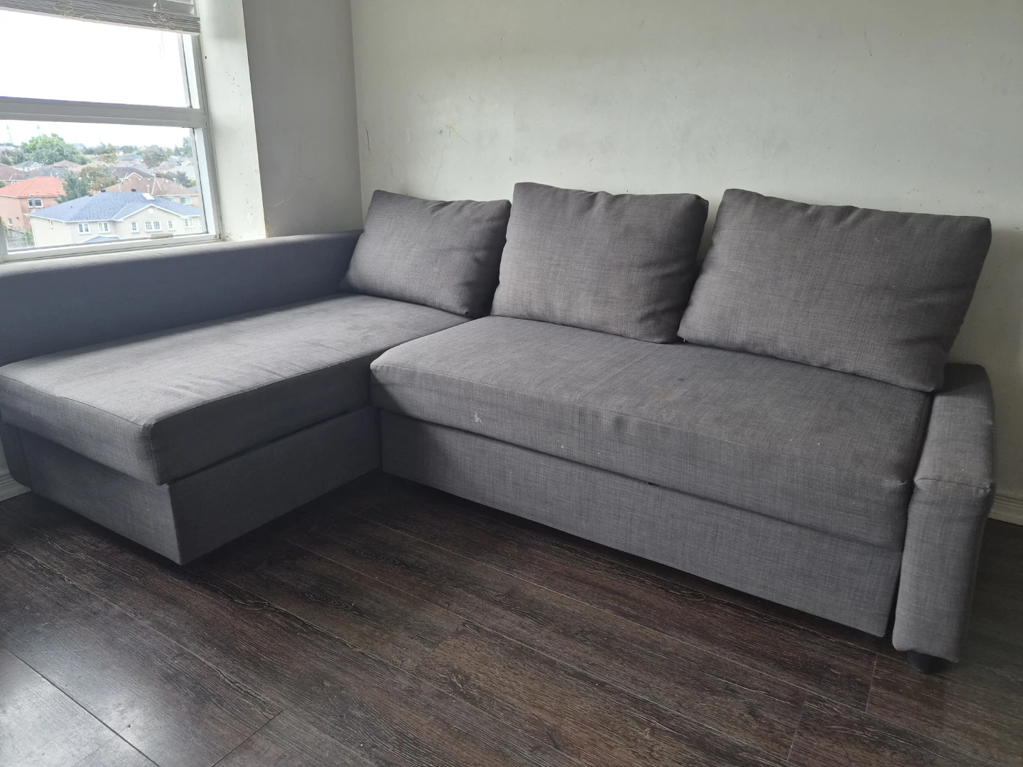 Grey Sectional Sofa with Storage - photo 2