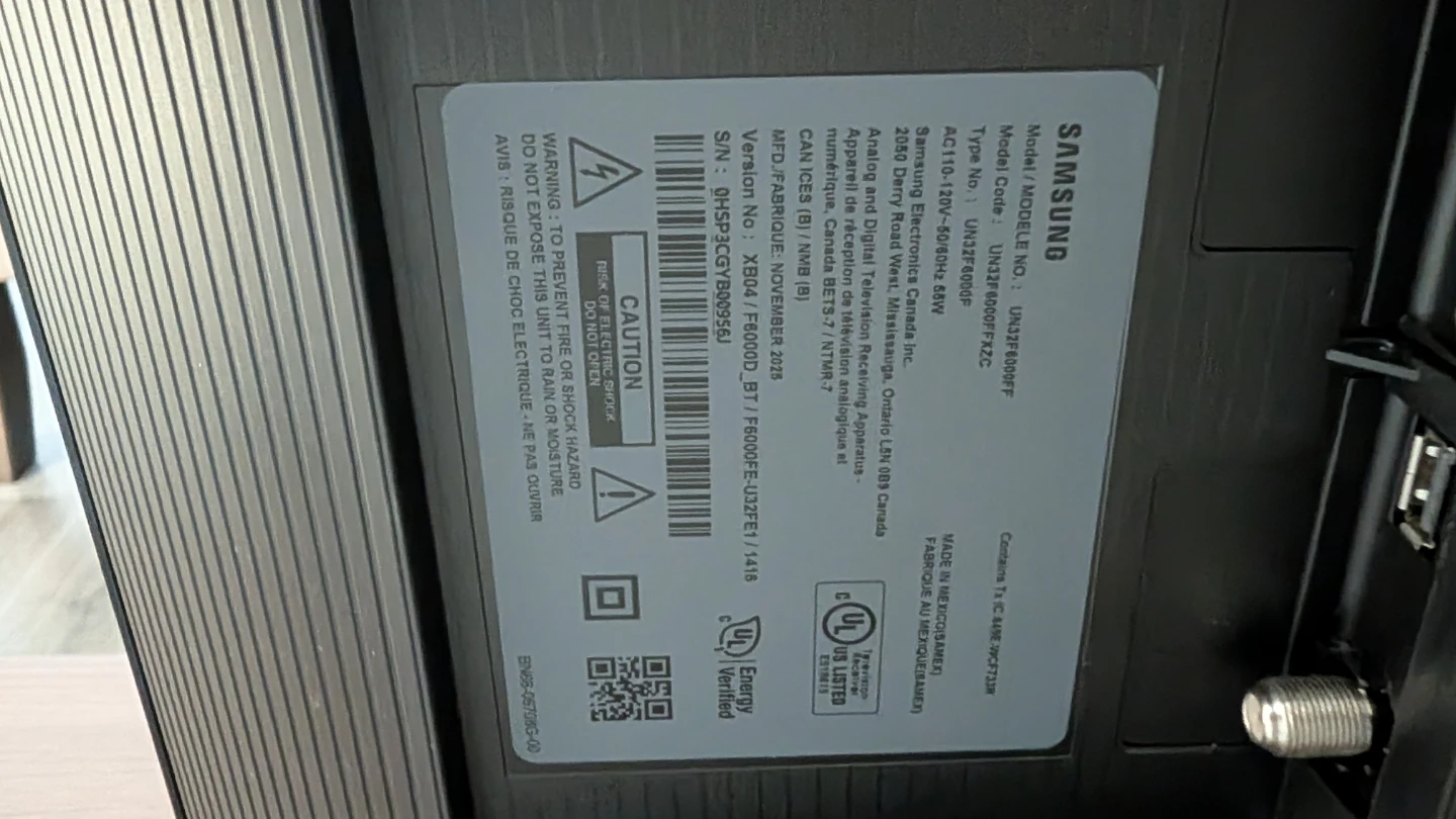 Samsung 32 inch LED TV [UN32F6000FF] - photo 2