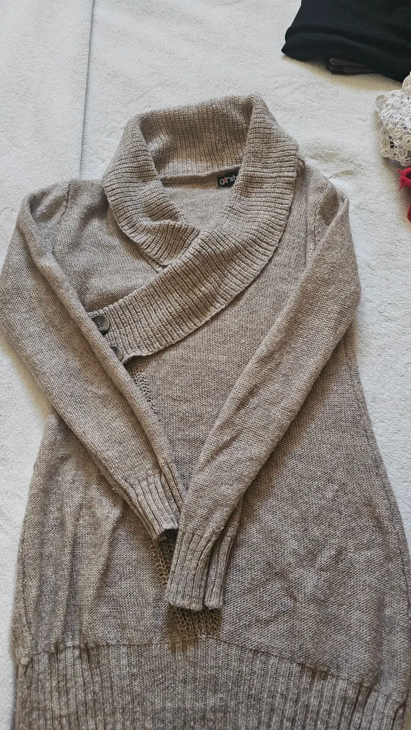 Star Shawl Collar Knit Sweater - photo 2
