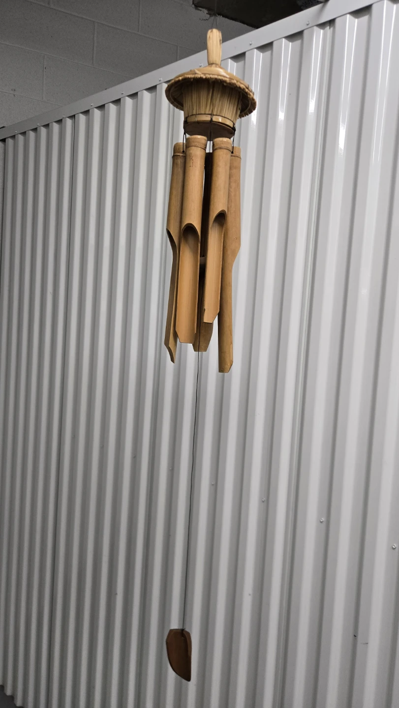 Bamboo Pagoda Hanging Wind Chime, Brown Asian Style - photo 5