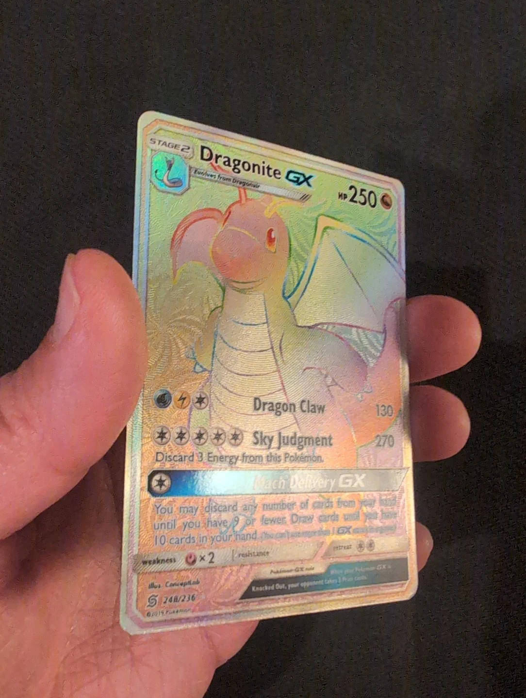 Dragonite GX Unified Minds Secret Rare 248/236 - Pokemon - photo 3