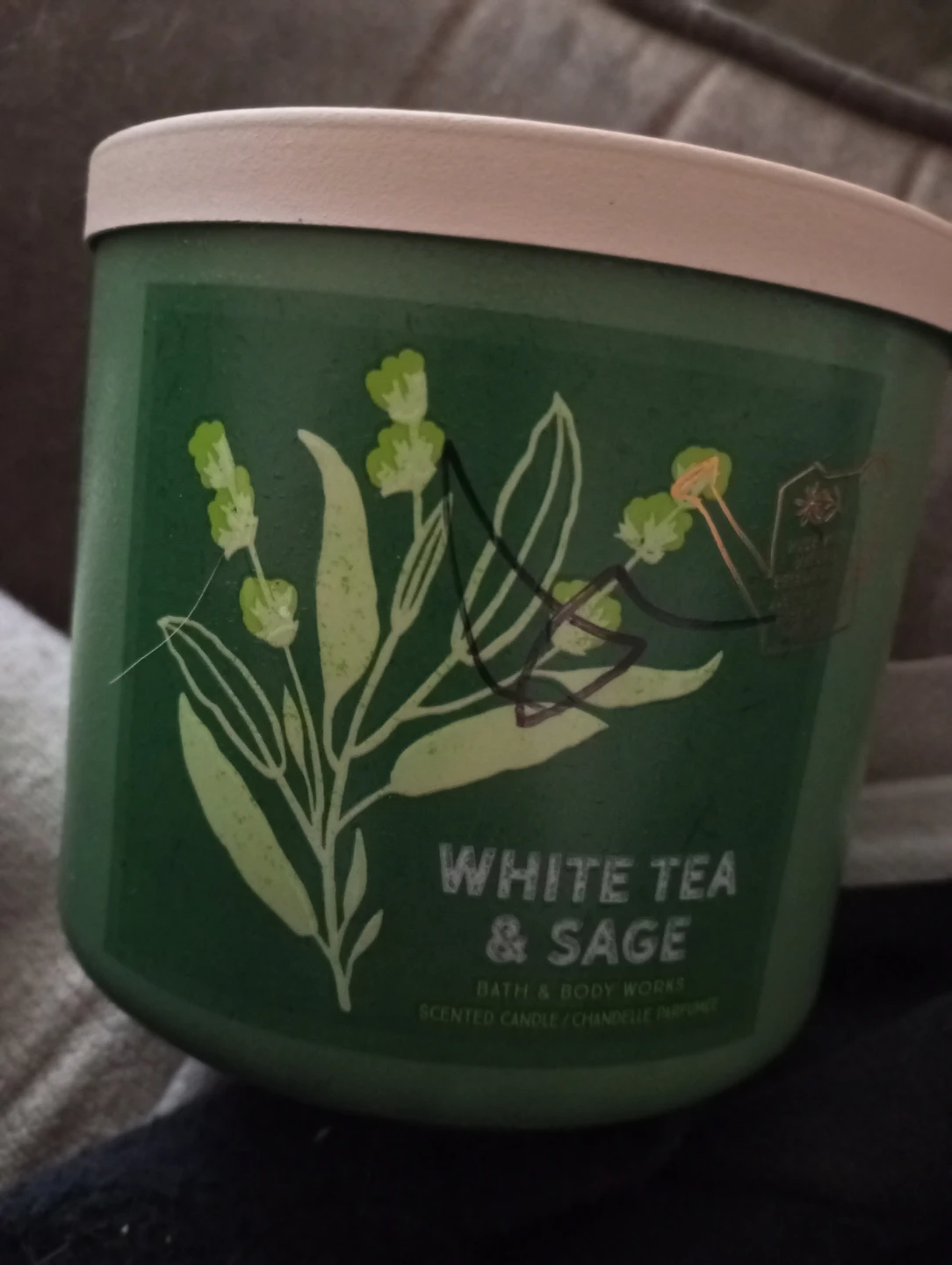 Bath & Body Works White Tea & Sage 3-Wick Candle