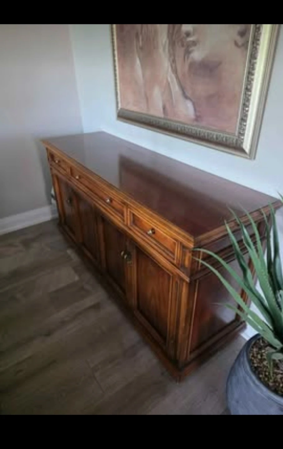 Solid Wood Sideboard Cabinet - photo 2
