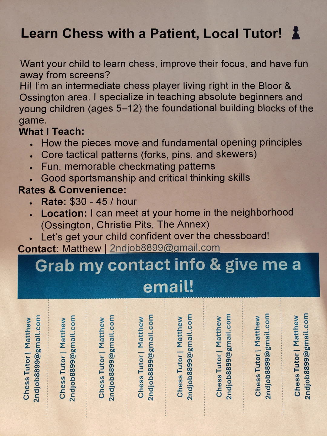 Chess Tutoring for Children