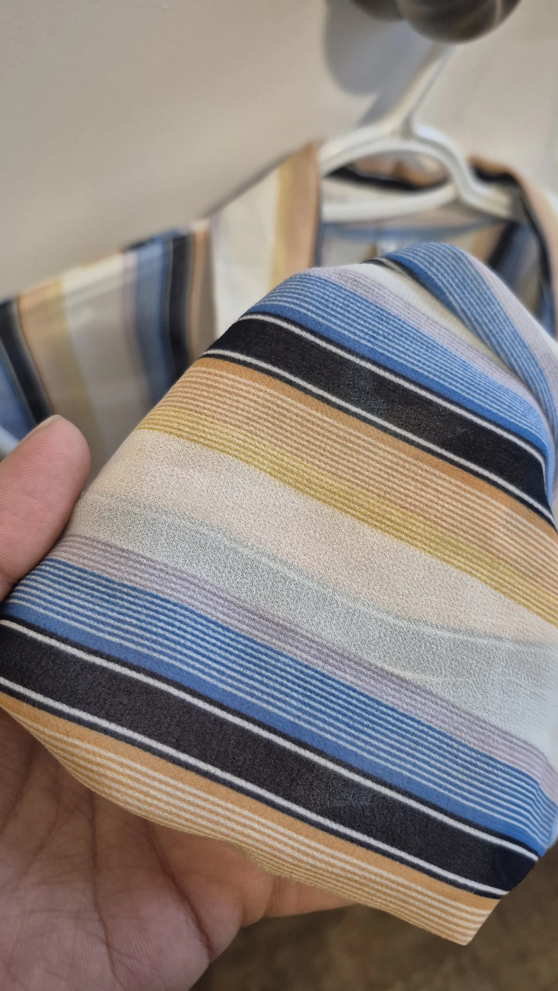 Worthington Striped Button-Down Shirt - photo 3